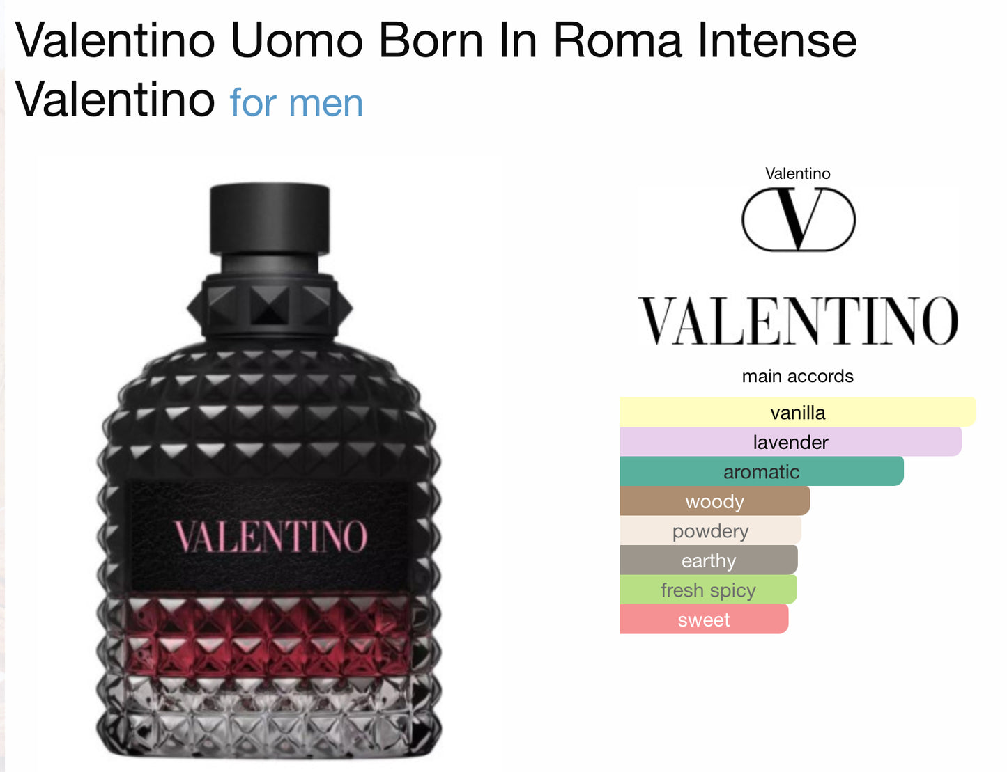 Valentino Uomo Born In Roma Intense for men